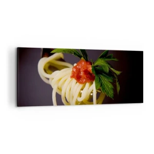 Quadro em tela - Saborosa mordida - 100x40 cm