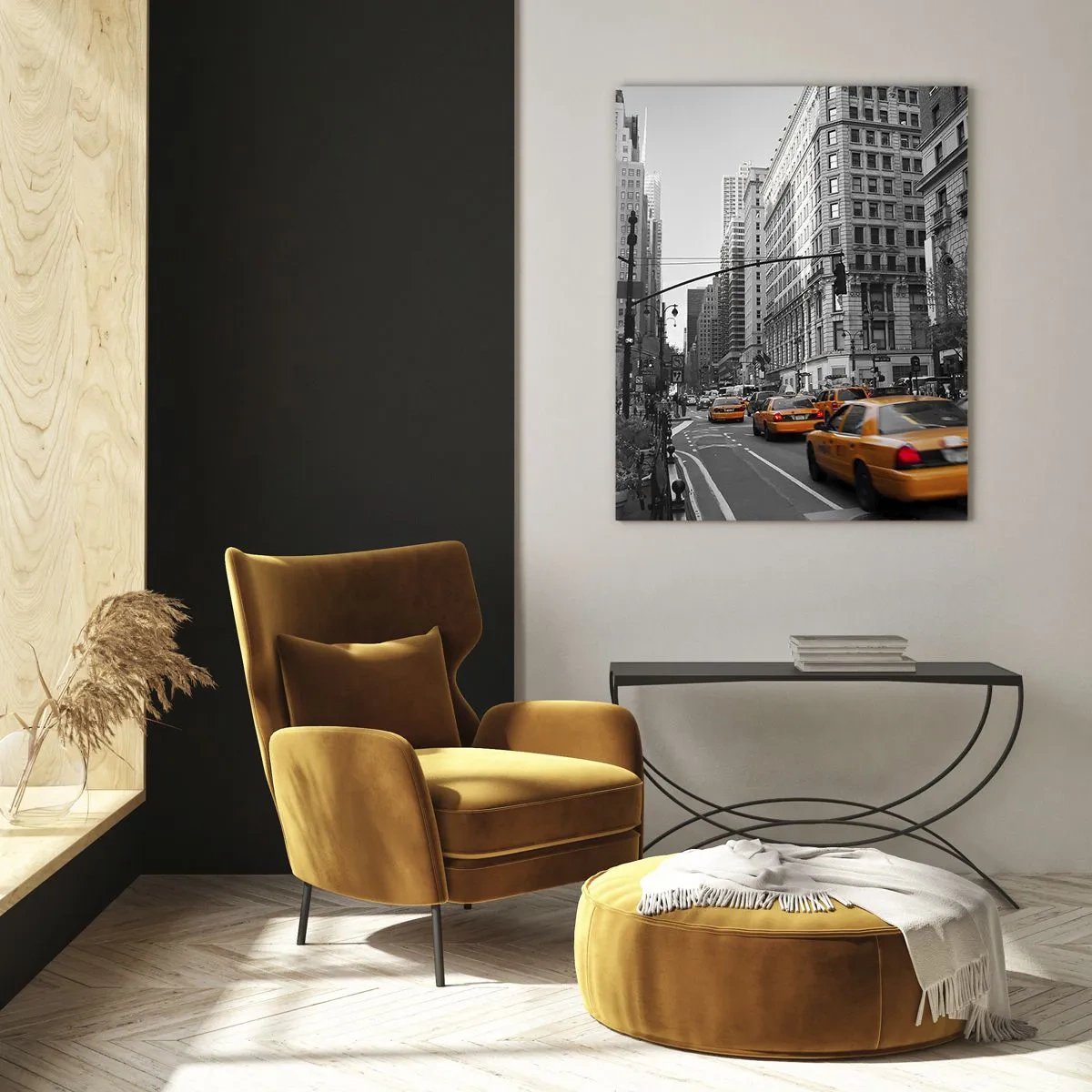 Quadro em vidro - Sol da cidade grande - 50x70 cm