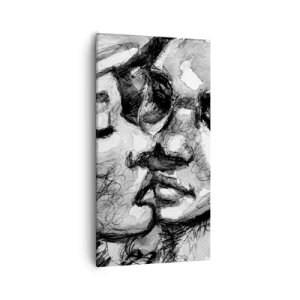Quadro em tela - Um momento de ternura - 55x100 cm