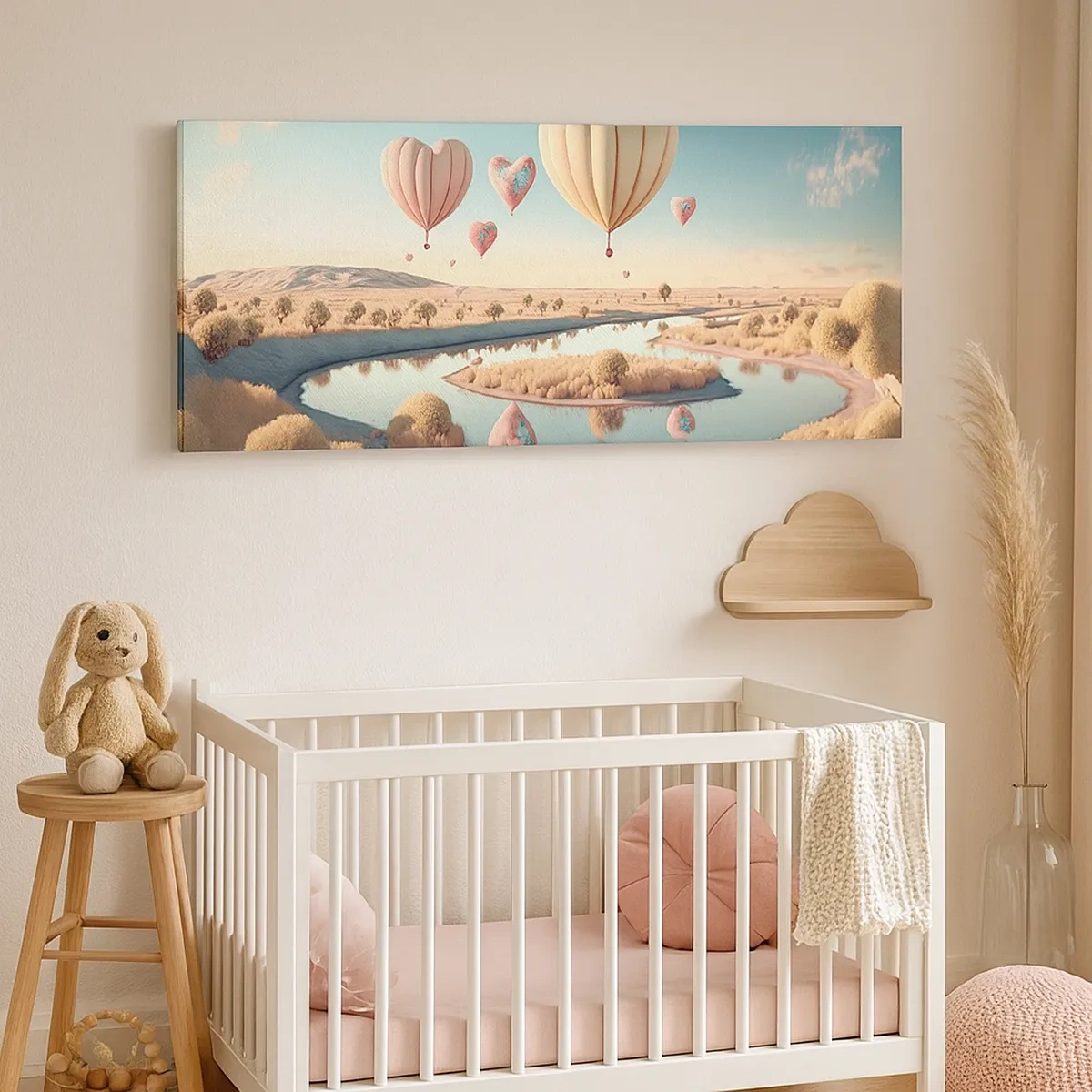 Quadro em tela - O amor permite se reerguer - 30x30 cm