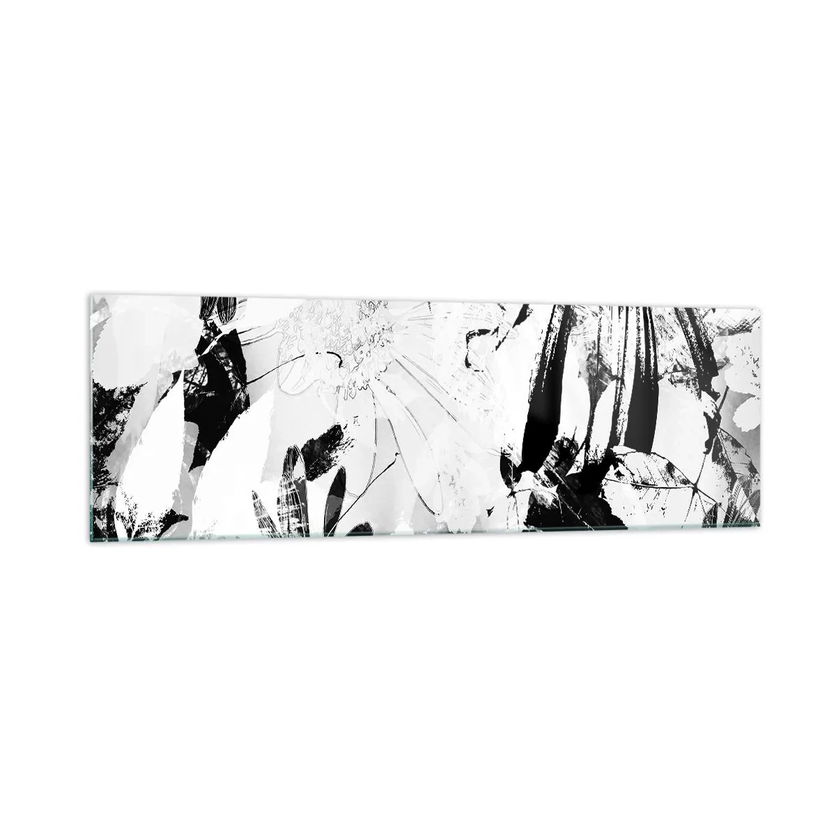 Quadro em vidro - Outono a preto e branco - 160x50 cm