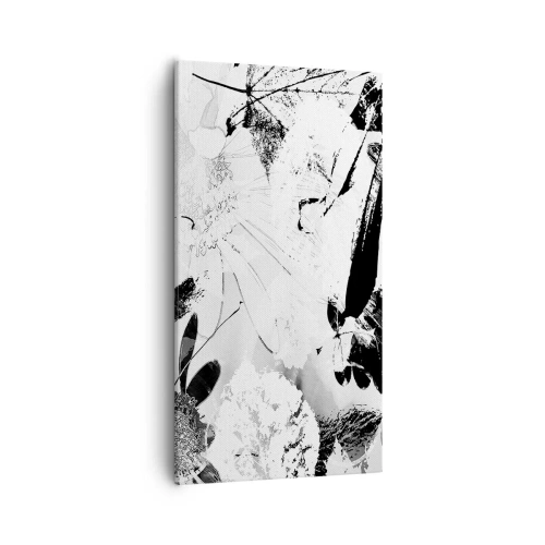 Quadro em tela - Outono a preto e branco - 55x100 cm