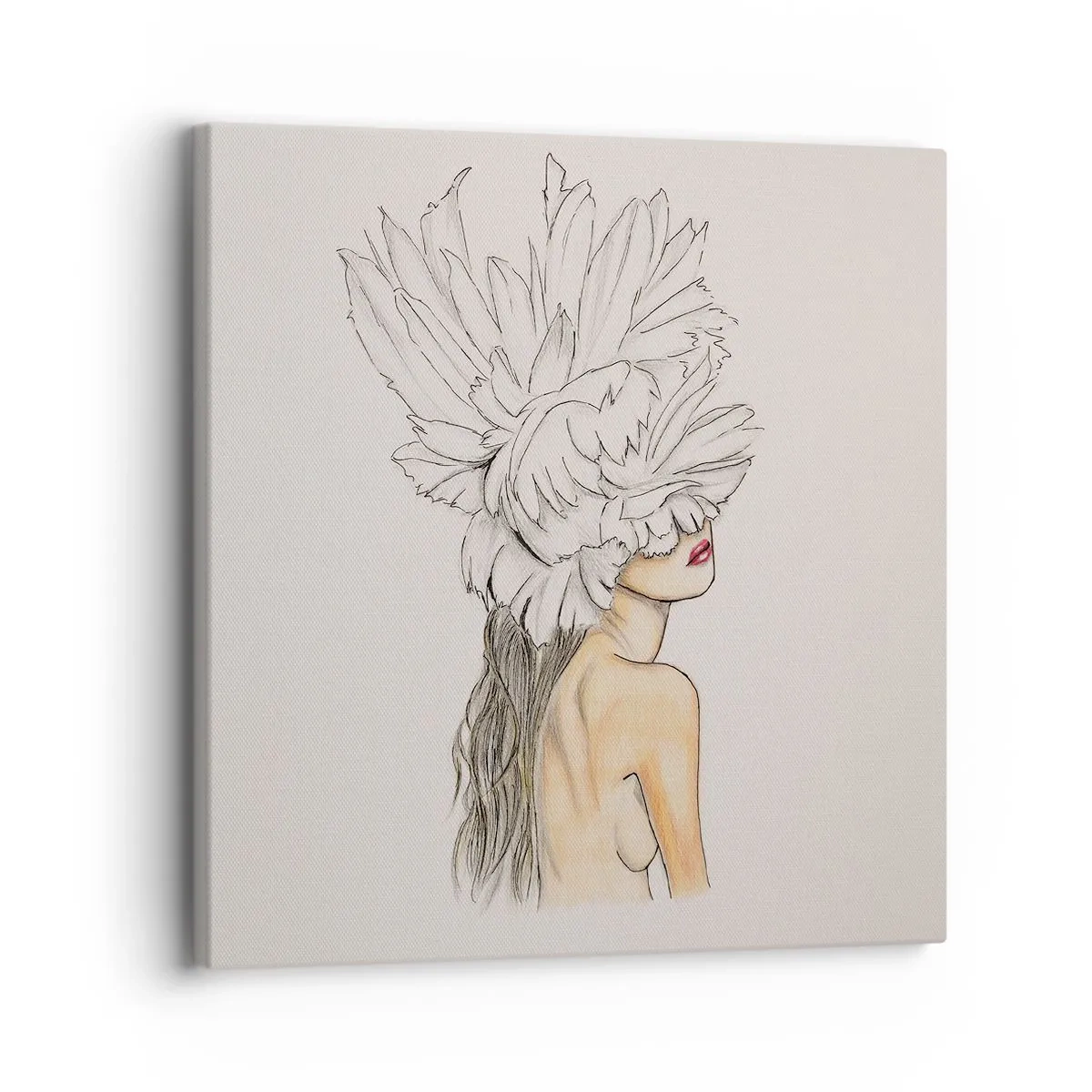 Quadro em tela - Beleza coroada - 30x30 cm