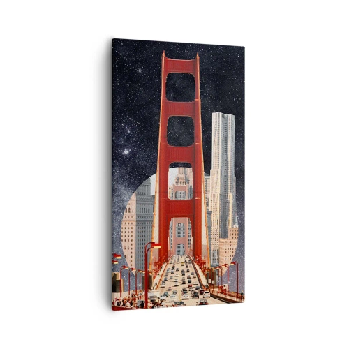 Quadro em tela - Sempre no centro - 55x100 cm