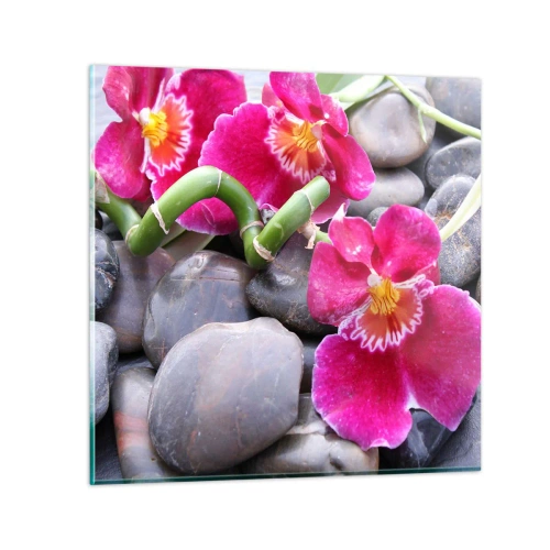 Quadro em vidro - Frio e calor - 60x60 cm