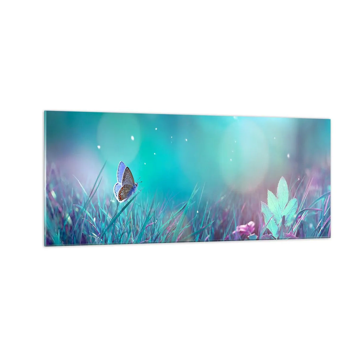 Quadro em vidro - A vida secreta do prado - 100x40 cm