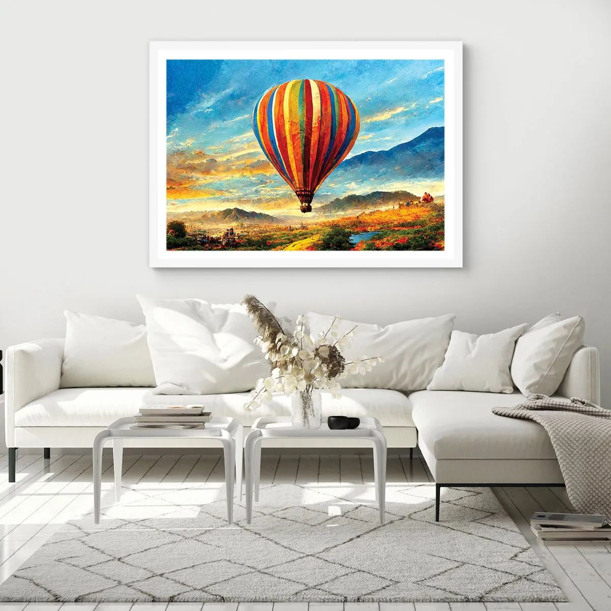 Pôster em moldura branca - Com silêncio enxergas mais - 50x40 cm