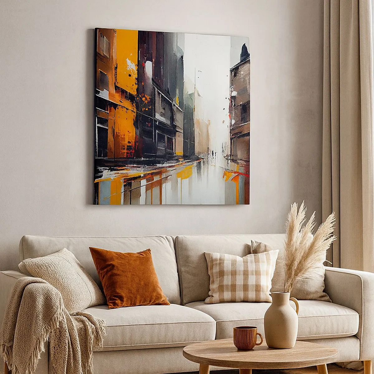 Quadro em tela - Dia chuvoso - 30x30 cm