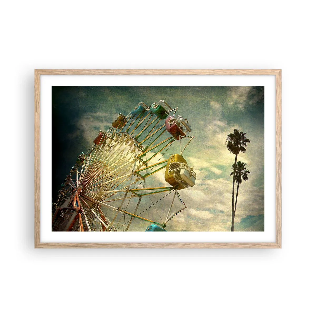 Pôster com moldura de carvalho claro - Será divertido… - 70x50 cm