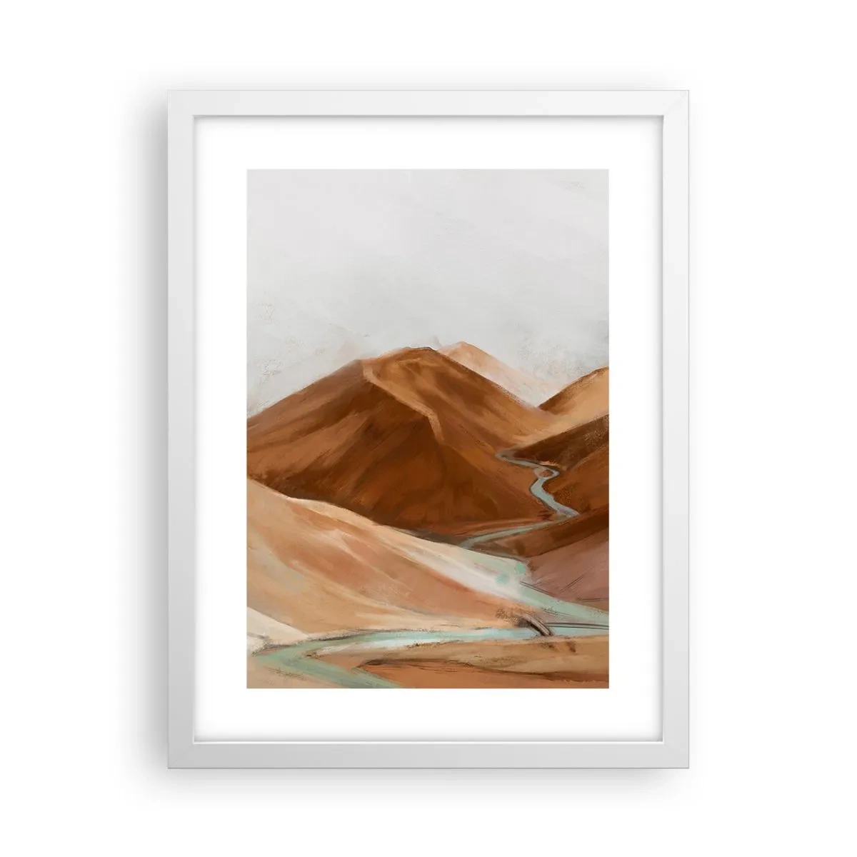 Pôster em moldura branca - Para a fonte - 30x40 cm