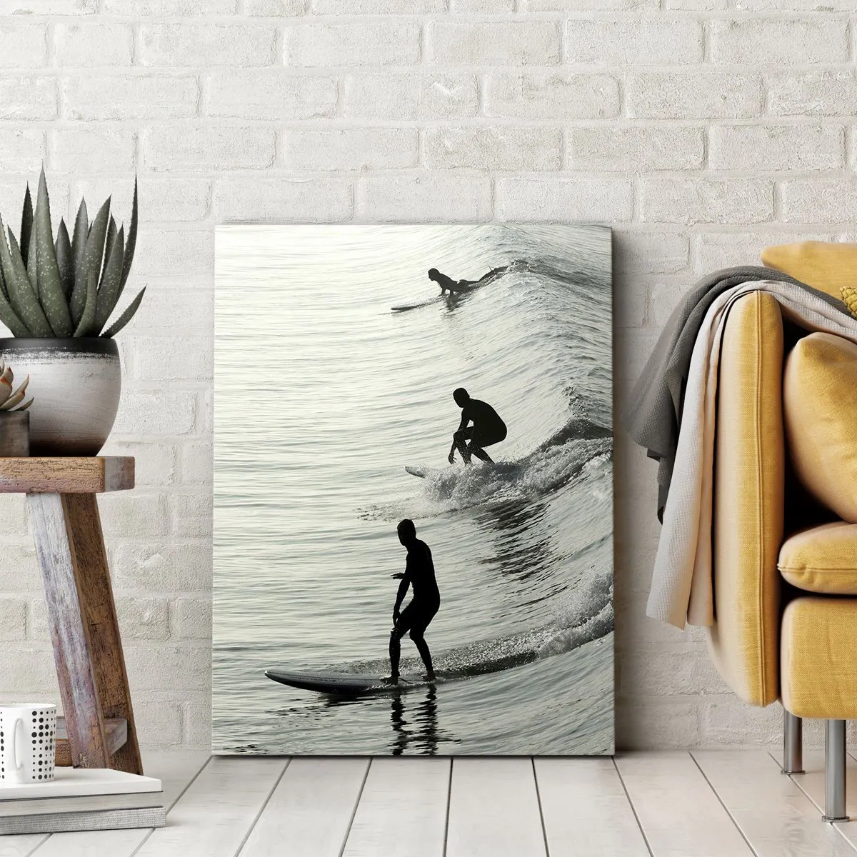 Quadro em tela - Para conhecer a onda - 50x70 cm