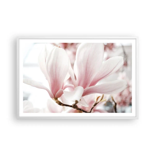 Pôster em moldura branca - Sensibilidade infinita - 91x61 cm