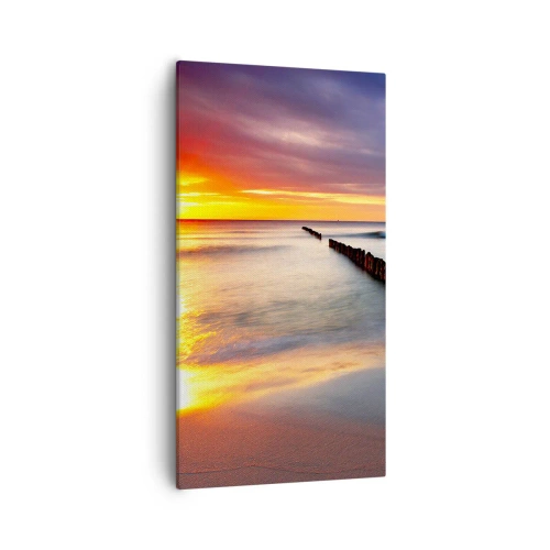 Quadro em tela - Ouça o silêncio - 55x100 cm