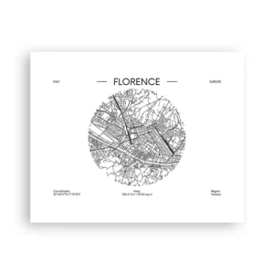 Pôster - A anatomia de Florença - 50x40 cm