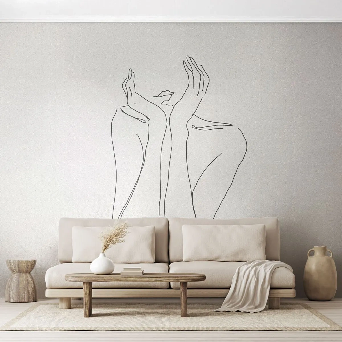 Papel de Parede Standard Eco - Com o que sonham as meninas  - Mulher, Gráficos, Pedaço - 500x350 cm