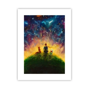 Pôster - Amor e amizade - o mundo inteiro - 30x40 cm