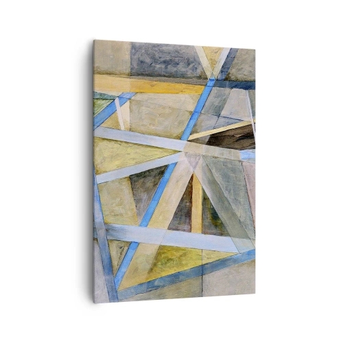 Quadro em tela - Em linha reta ou na diagonal? - 70x100 cm