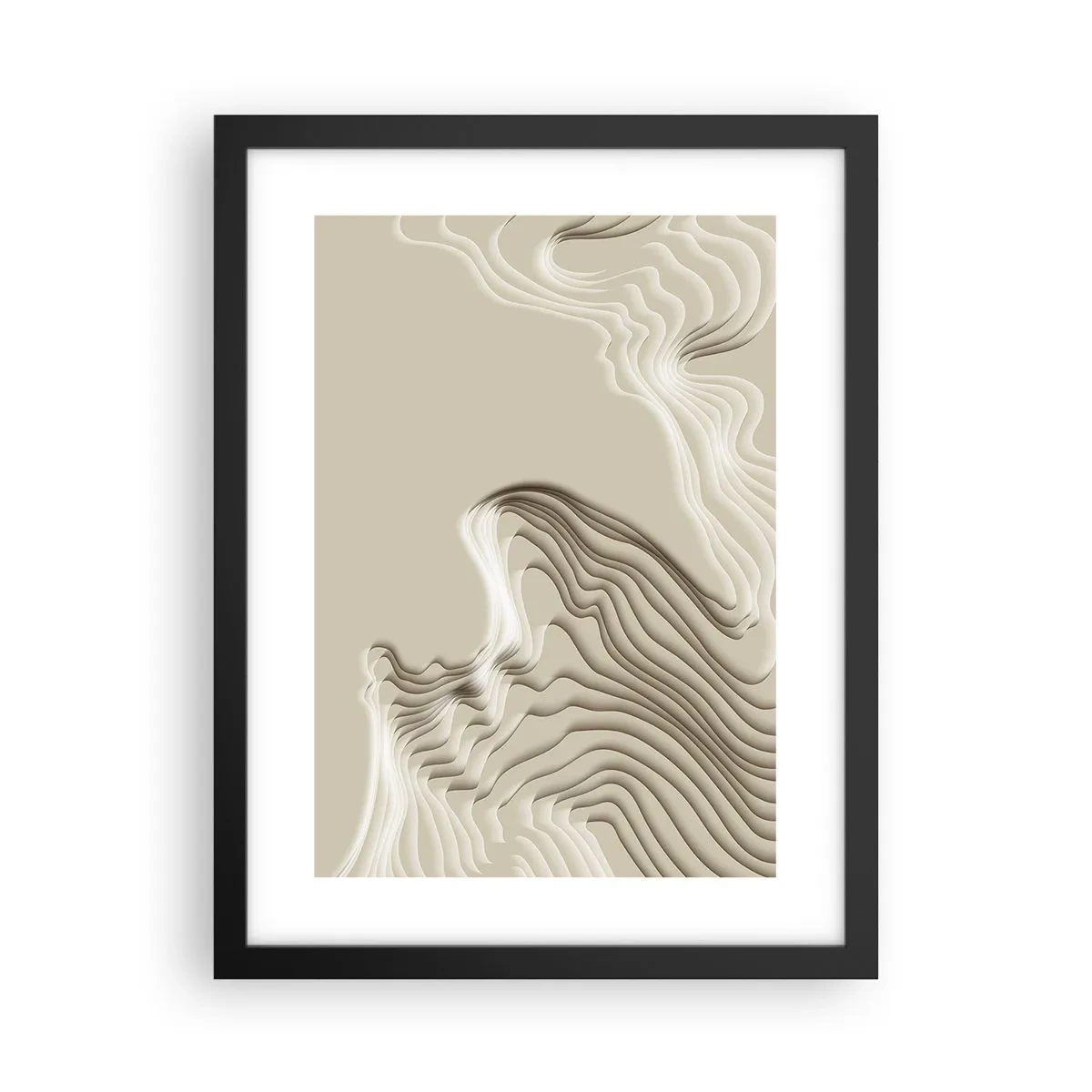 Pôster com moldura preta - Topografia da arte - 30x40 cm