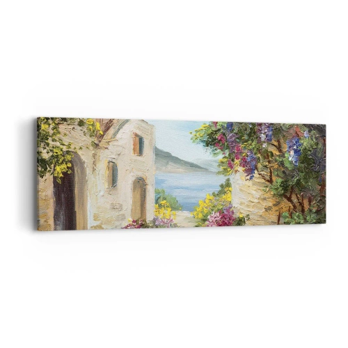 Quadro em tela - O encanto da província costeira - 90x30 cm