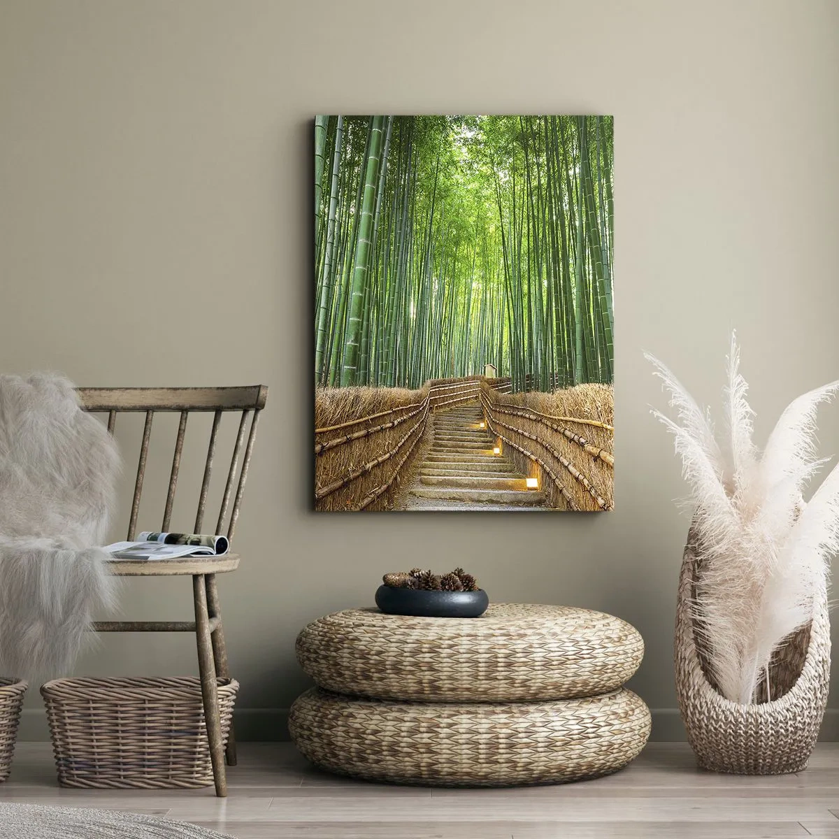 Quadro em tela - A essência da natureza asiática - 50x70 cm