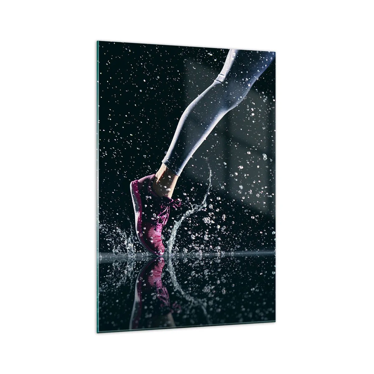 Quadro em vidro - Quanta força nas pernas - 70x100 cm