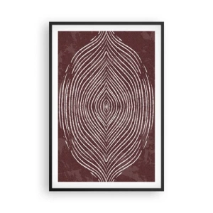 Pôster com moldura preta - O espaço fala - 61x91 cm