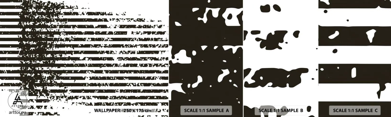 Amostra de Papel de Parede Standard Eco - Ritmo e ruído - Abstração, Pedaço, Gráficos - 100x30 cm