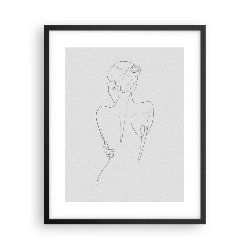 Pôster com moldura preta - Música corporal - 40x50 cm