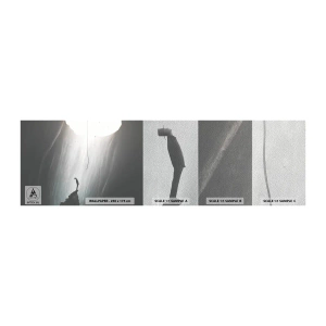 Amostra de papel de parede Premium Sand - Sempre há uma saída - Caverna, Homem, Escalando - 100x30 cm