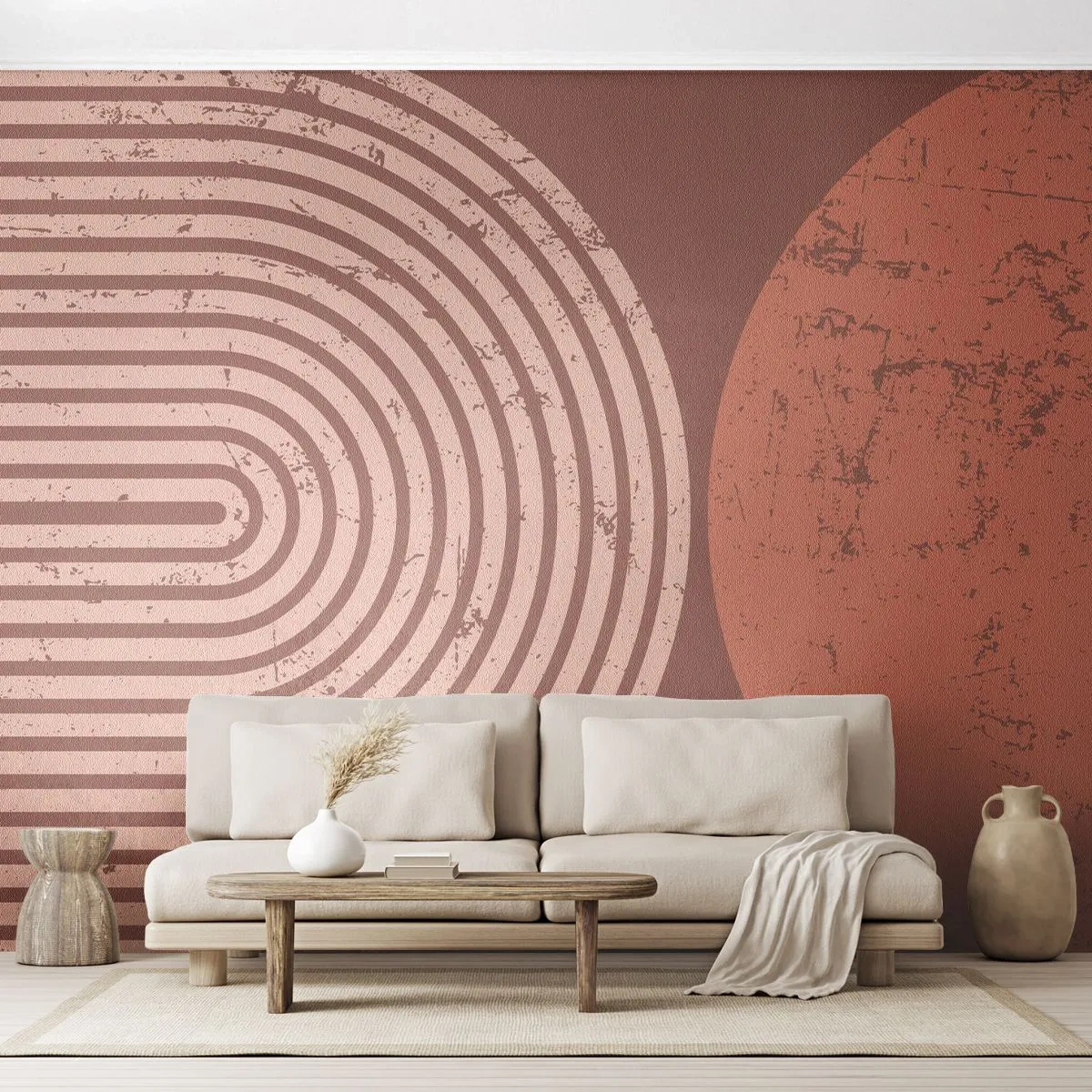 Papel de Parede Autocolante Deluxe Sticker - Relacionamento próximo - Minimalismo, Moderno, Abstração - 200x140 cm