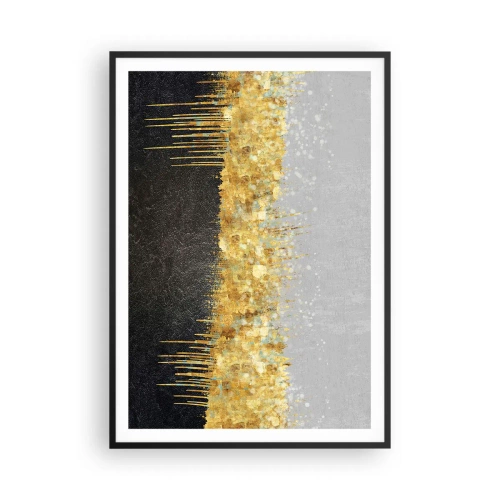 Pôster com moldura preta - Para dentro e para cima - 70x100 cm