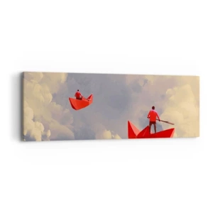 Quadro em tela - Expedição dos sonhadores - 90x30 cm