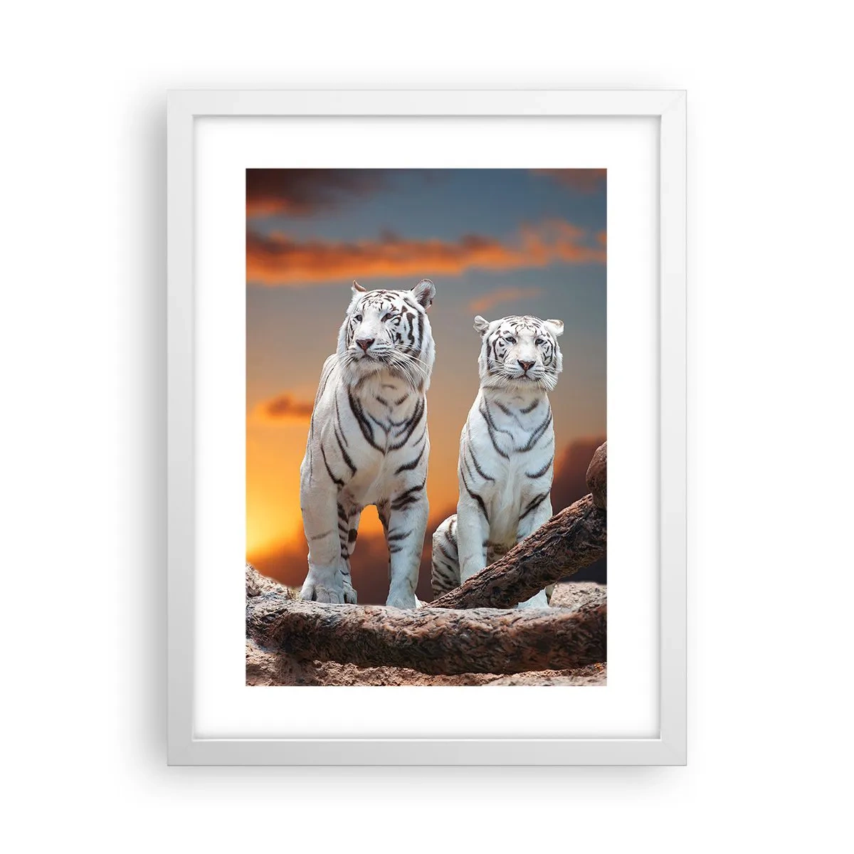 Pôster em moldura branca - Tal como em Nárnia - 30x40 cm