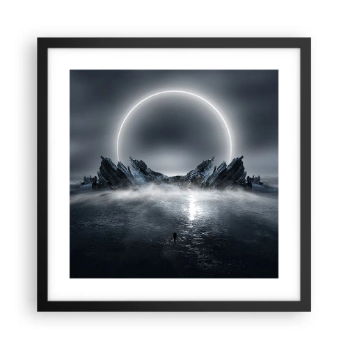 Pôster com moldura preta - O fim da história - 40x40 cm