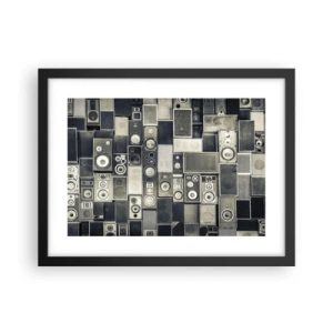 Pôster com moldura preta - Está tudo bem - 40x30 cm