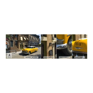 Amostra de Papel de Parede Standard Eco - Era uma vez na América - Cidade, Táxi, Nova Iorque - 100x30 cm