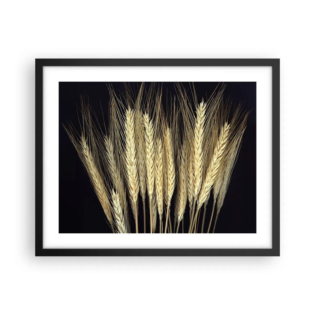 Pôster com moldura preta - Magia rústica - 50x40 cm