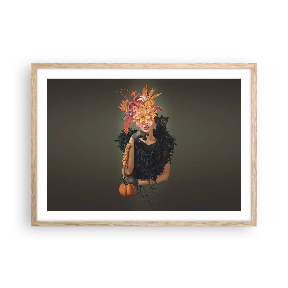 Pôster com moldura de carvalho claro - O feitiço da bruxa - 70x50 cm