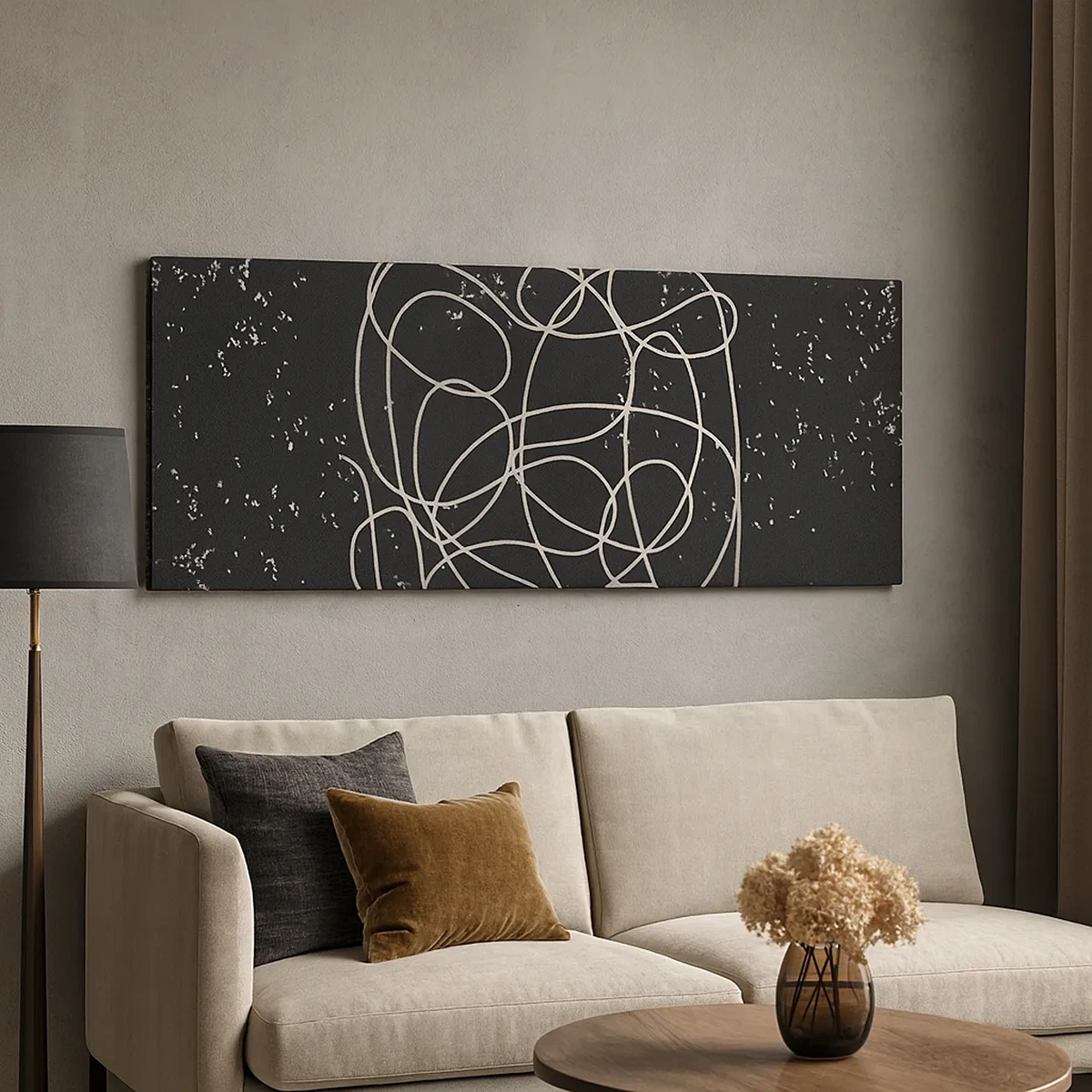 Quadro em tela - Pensamentos errantes - 30x30 cm