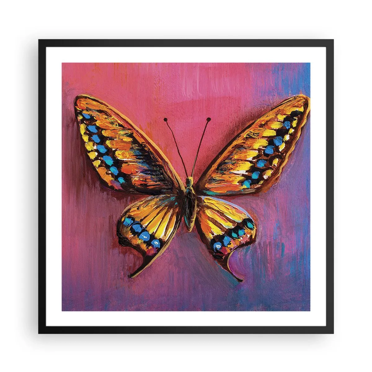 Pôster com moldura preta - Uma joia da natureza - 60x60 cm