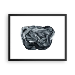 Pôster com moldura preta - Não é assim tão simples - 50x40 cm