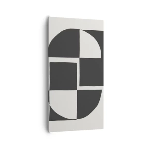 Quadro em tela - Antítese – síntese - 65x120 cm