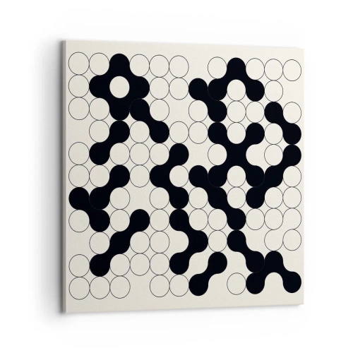 Quadro em tela - Jogo chinês – variação - 60x60 cm