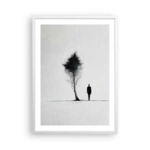 Pôster em moldura branca - Todos nós vagamos - 50x70 cm