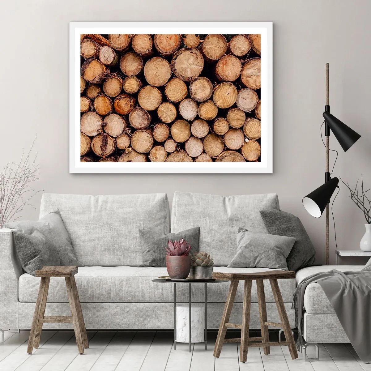 Pôster em moldura branca - Um novo começo - 100x70 cm