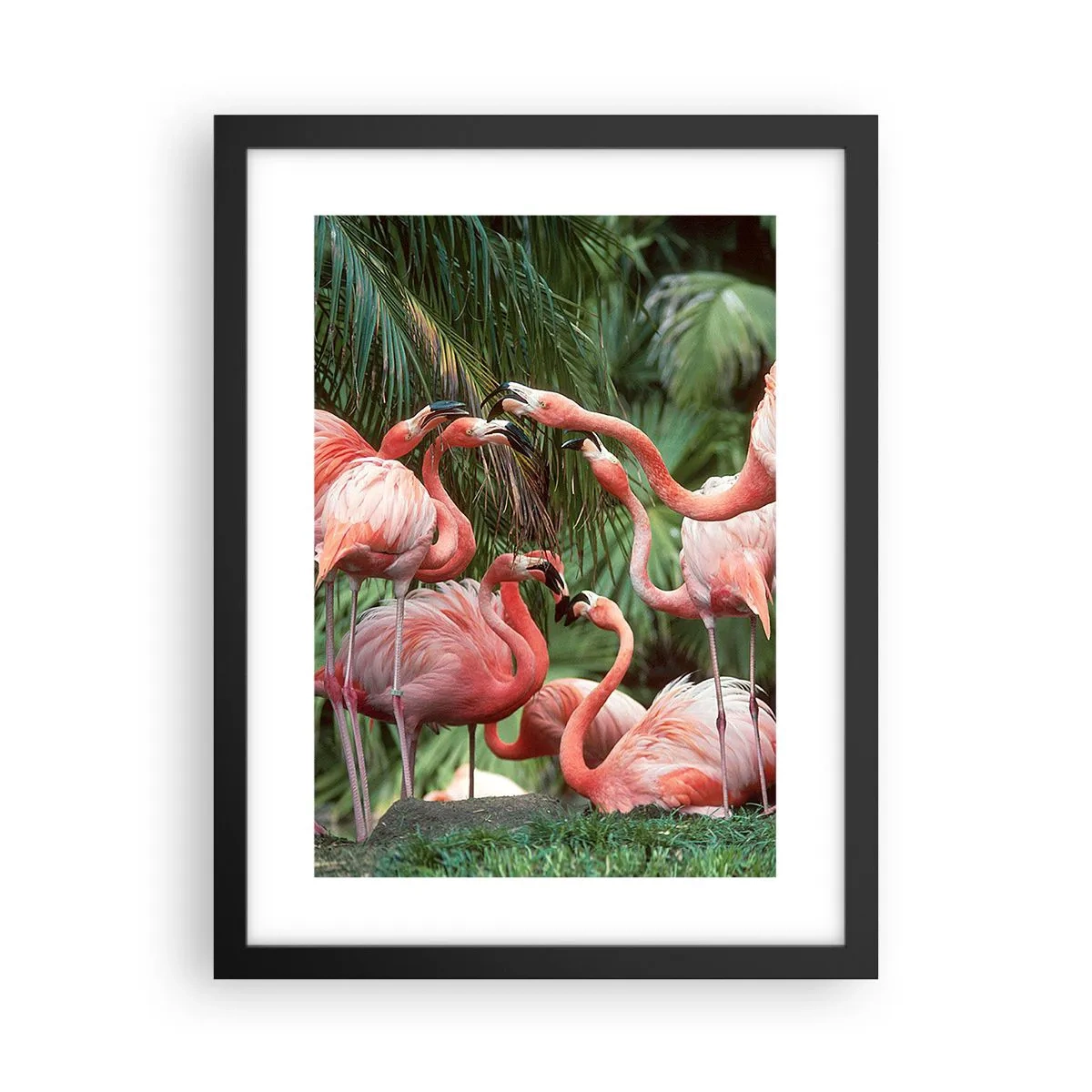 Pôster com moldura preta - Fofocas da tarde - 30x40 cm