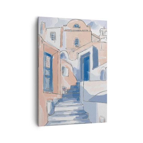 Quadro em tela - Cidade exótica - 50x70 cm