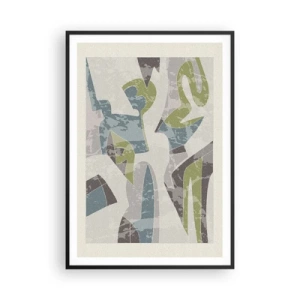 Pôster com moldura preta - Composição atrás do vidro - 70x100 cm