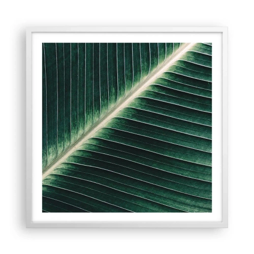 Pôster em moldura branca - O ritmo da natureza - 60x60 cm