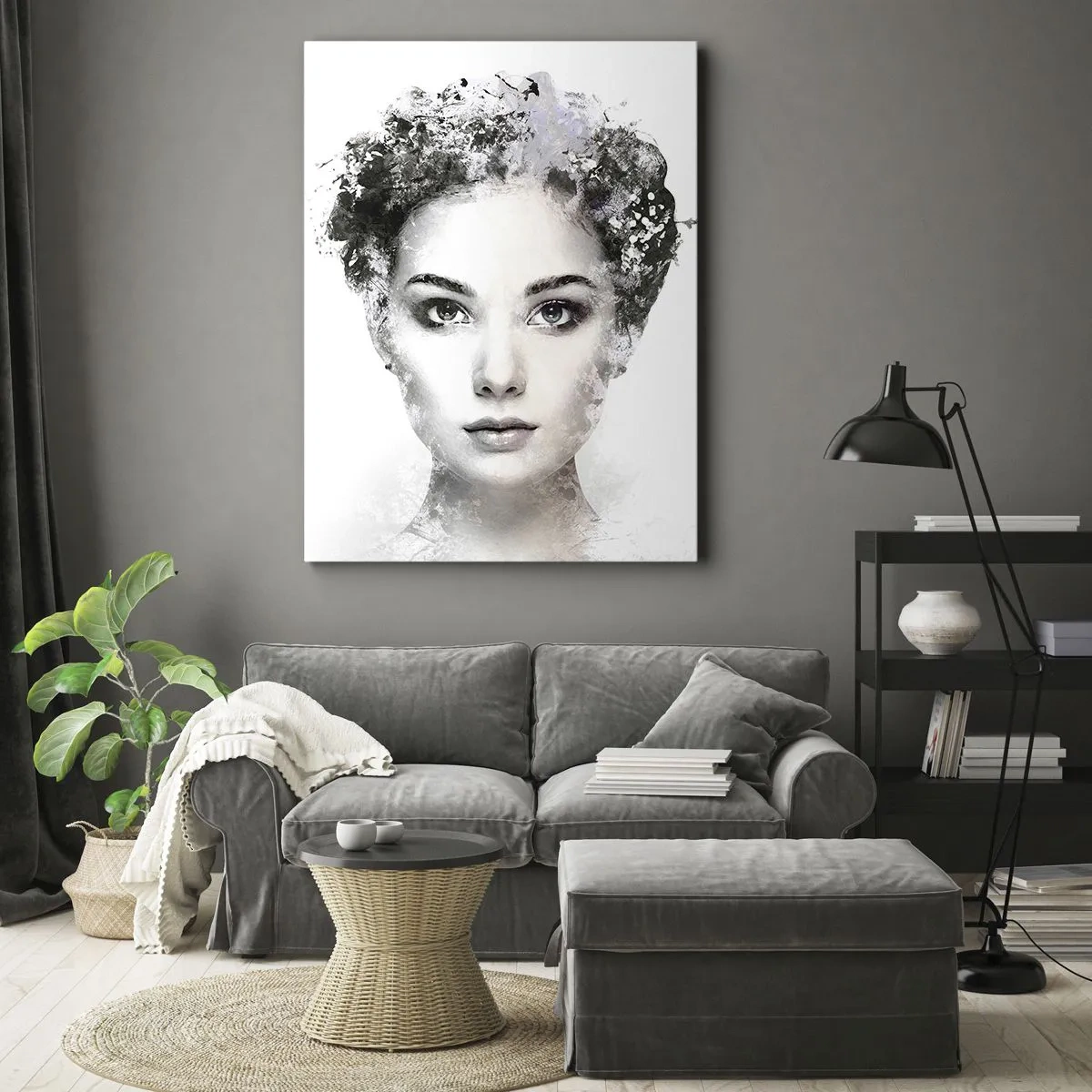 Quadro em tela - Um retrato extremamente elegante - 50x70 cm